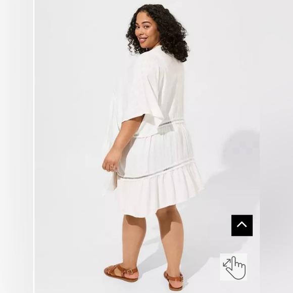 Torrid Flowy Inset Ruana - Picture 2 of 6